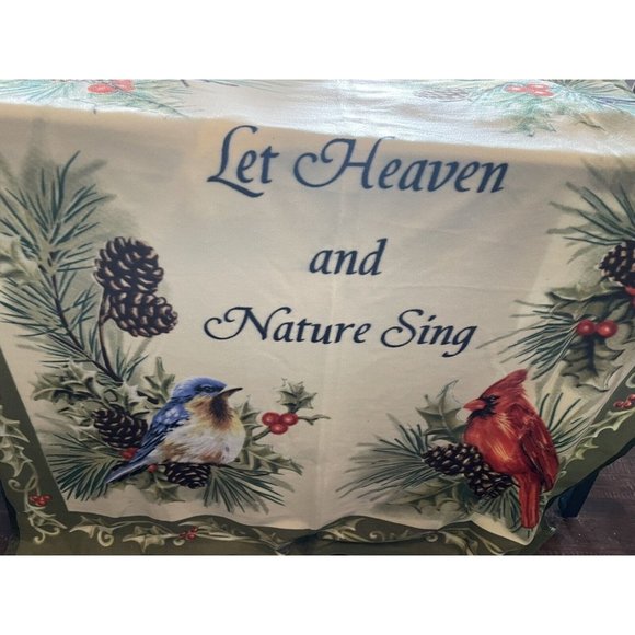 Beautiful New Throw 50 by 65 inches "Let Heaven and Nature Sing #628 - Picture 1 of 6